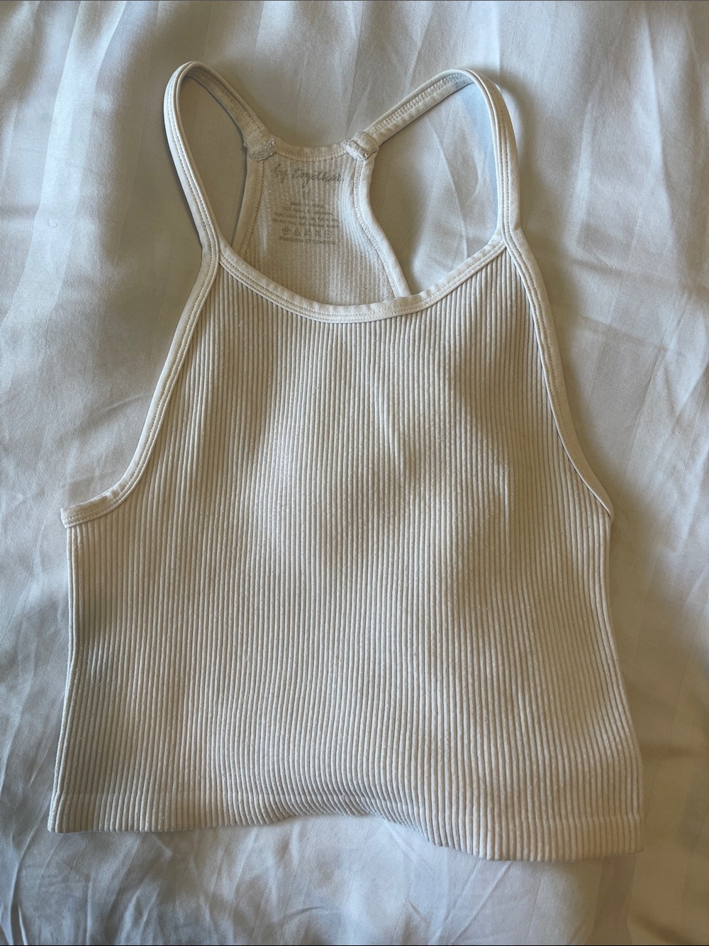 VGUC By Together Ribbed Racerback Tank Trio - Grey, Mauve, White ~ M/L - Picture 4 of 4